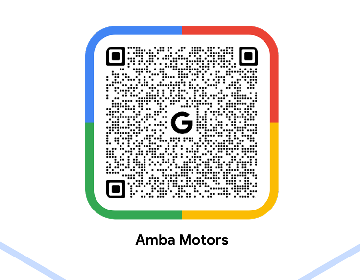 QR code to review Amba Motors on Google